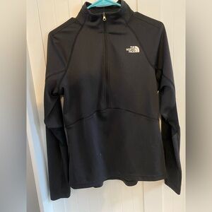 The North Face Black Half-Zip Top Sheer Back